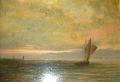 Une marine par Maurice Gabriel Malzieux