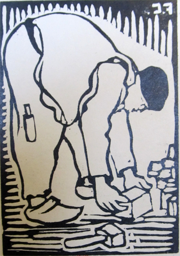 Le paveur par Franois Cotard