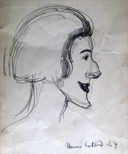 Portrait de femme par Henri Edmond Cotard