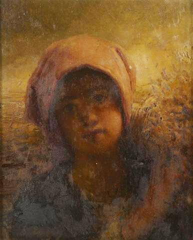 Jeune Glaneuse par Dsir Franois Lauge