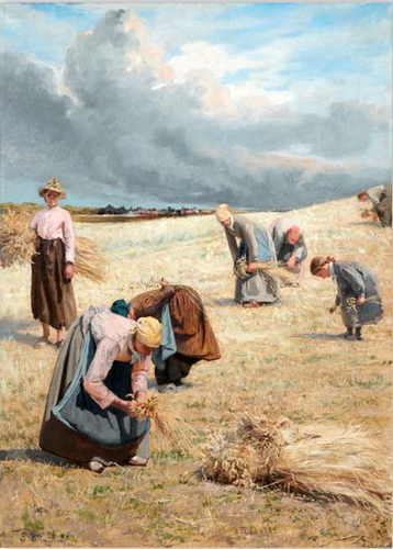 En plein champs - Picardie par Georges Paul Franois Laurent Lauge