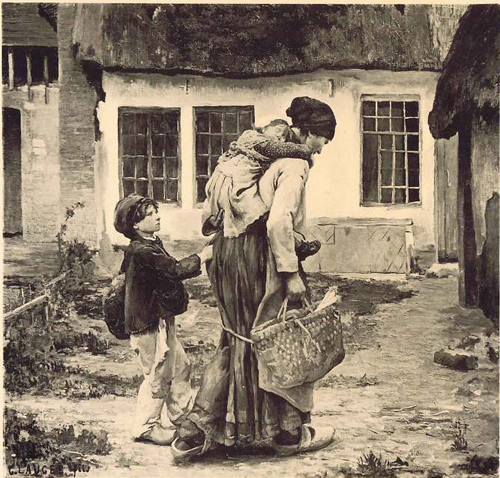 La veuve par Georges Paul Franois Laurent Lauge