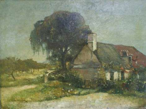 Le saule pleureur par Maurice Gabriel Malzieux