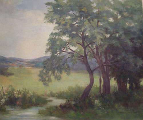 Arbres au bord de l'eau par Isabelle Marie Yvonne Malzieux