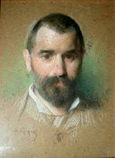 Portrait dhomme par Dsir Franois Lauge