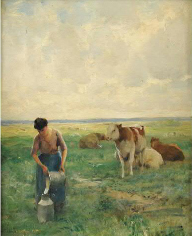 La laitire par Julien Dupr