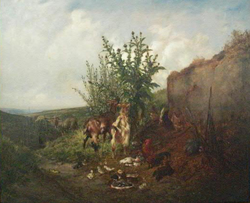 Chvres poules et canards par Philibert Lon Couturier