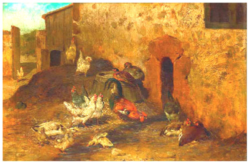 Ruisseau dans la basse cour par Philibert Lon Couturier