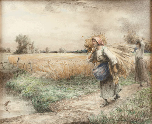 La passerelle par Georges Paul Franois Laurent Lauge