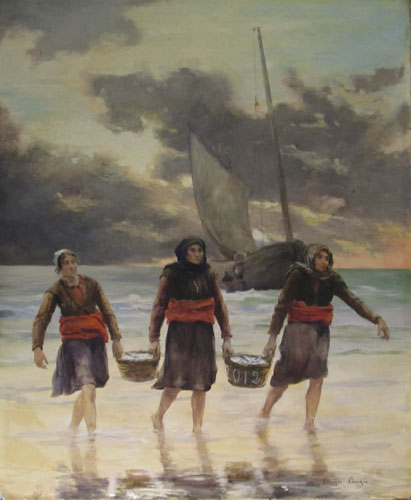 Pche d'automne  Berck sur Mer  par Georges Paul Franois Laurent Lauge