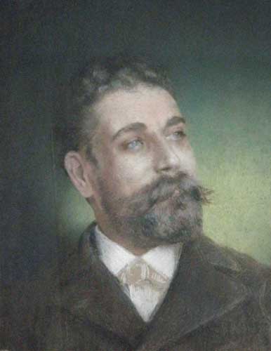 Portrait dhomme par Georges Paul Franois Laurent Lauge