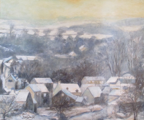 Neige sur le village par Brice Malzieux