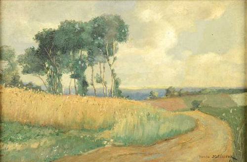 Chemin  travers champs par Maurice Gabriel Malzieux