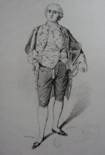 Portrait de Paul Leroux  la plume par Dsir Franois Lauge