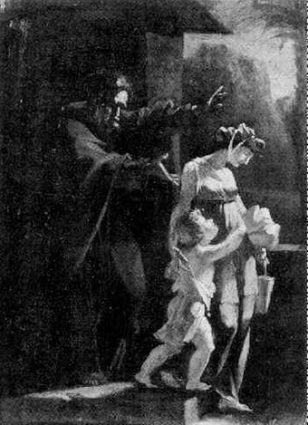 Agar Renvoye par Abraham par Pierre Jrme Lordon
