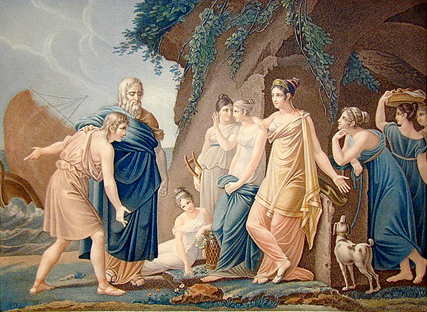 Tlmaque - Tlmaque arrive dans l'le de Calypso par Pierre Jrme Lordon