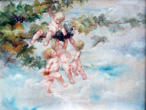 Les Amours vendangeurs par Marie Elonore Franoise Lauge