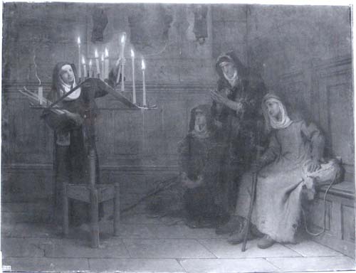 Le cierge  la Madonne par Dsir Franois Lauge