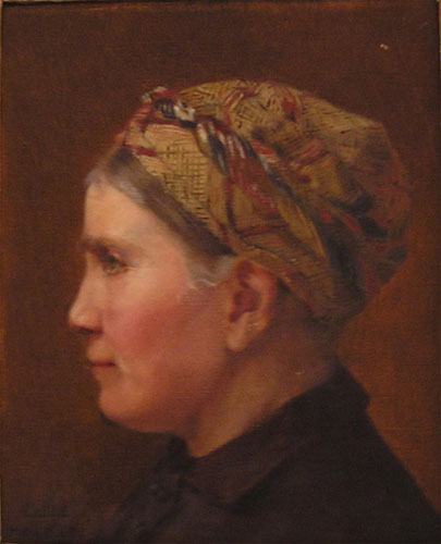 Portrait de Clestine Lauge-Malzieux par Laure Ernestine Malzieux