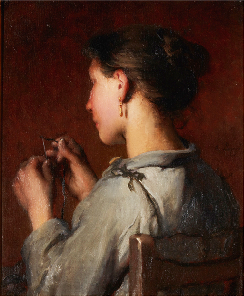 La jeune couturire par Dsir Franois Lauge