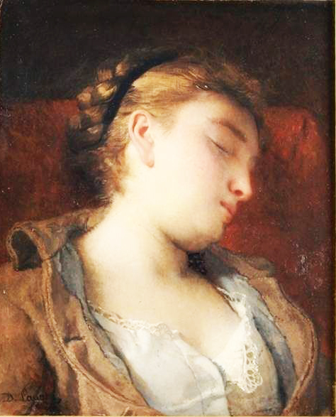 Portrait de femme par Dsir Franois Lauge