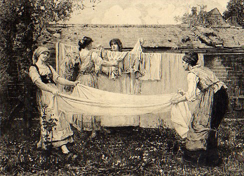 Le linge de la ferme par Dsir Franois Lauge