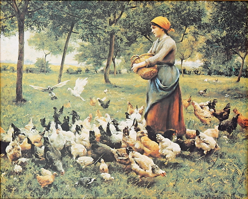 Le repas de la basse-cour par Thrse Marthe Franoise Dupr