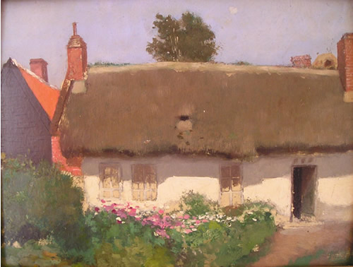 Le toit de chaume par Thrse Isabelle Marie Camille Malzieux