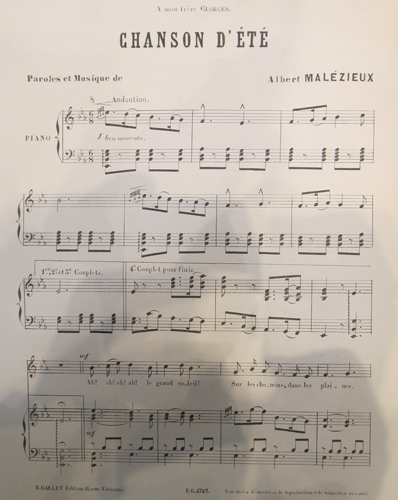 Chanson d't par Albert Malzieux