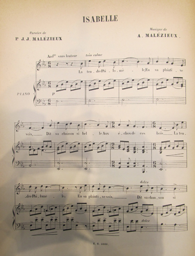 Isabelle par Joachim Pierre Joseph Malzieux