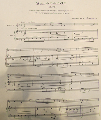 Sarabande par Odette Malzieux