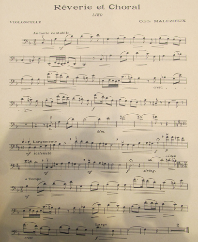 Rverie et choral par Odette Malzieux