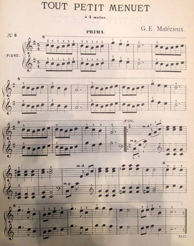 Tout petit menuet par Georges Ernest Malzieux