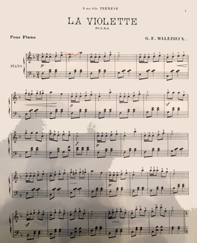 La violette par Georges Ernest Malzieux