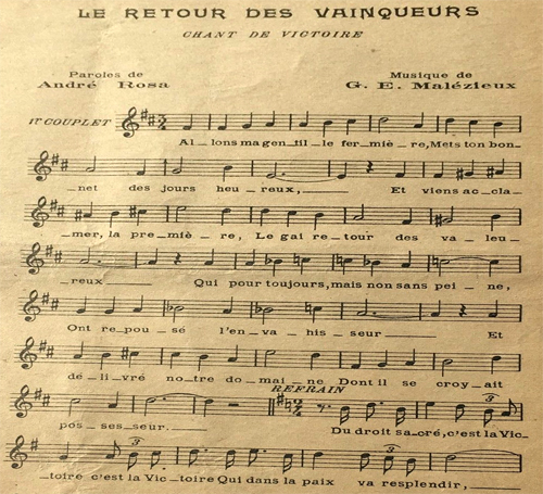 Le retour du vainqueur par Joachim Georges Leon Malzieux
