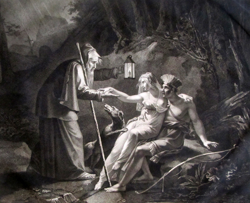 Le pre Aubry, Chactas et Atala par Pierre Jrme Lordon
