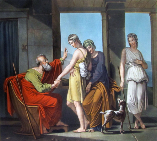 Dpart du jeune Tobie par Pierre Jrme Lordon