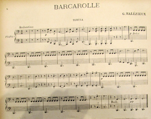 Barcarolle par Joachim Georges Leon Malzieux