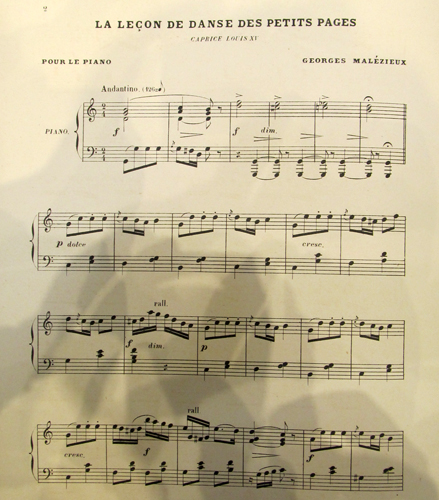 La leon de danse des petits pages par Joachim Georges Leon Malzieux