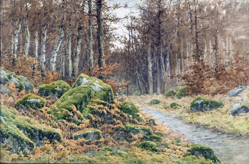 Sous-bois par Louis Henri Delcus