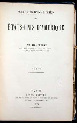 Souvenirs d'une mission aux Etats-Unis d'Amrique par Emile Malzieux