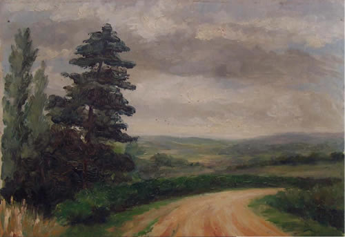 Paysage d'orage par Thrse Isabelle Marie Camille Malzieux