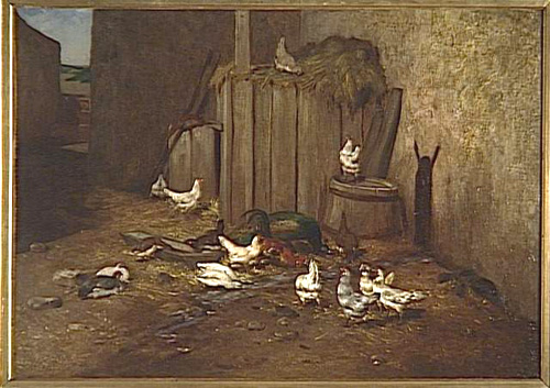Dans la basse-cour par Philibert Lon Couturier