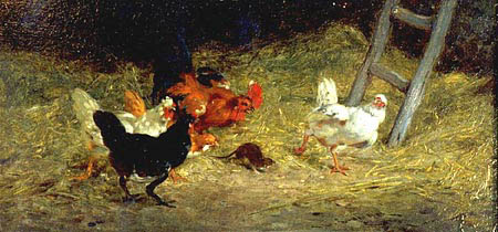 L'intrus dans la basse-cour par Philibert Lon Couturier