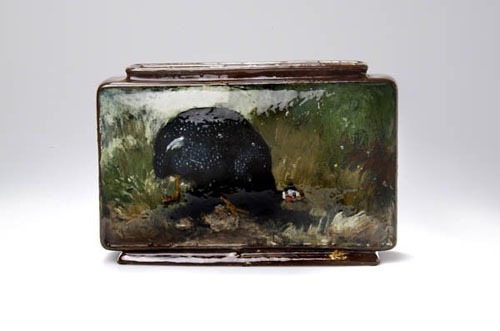 Vase au dindon par Philibert Lon Couturier