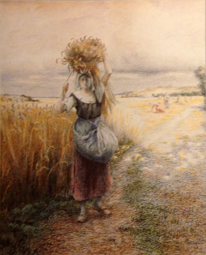 Une glaneuse par Georges Paul Franois Laurent Lauge