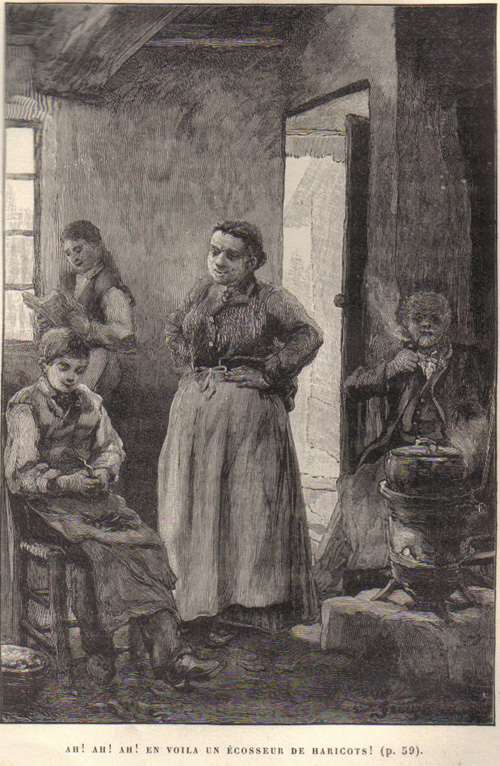 Ah ! Ah ! Ah ! En voil un cosseur de haricots par Georges Paul Franois Laurent Lauge