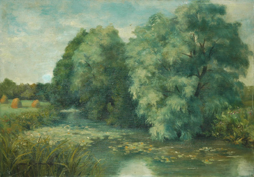 Reflets d'arbres sur La Risle par Isabelle Marie Yvonne Malzieux
