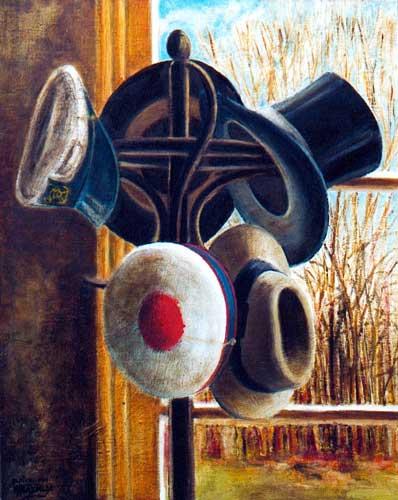 Perroquet aux chapeaux par Brice Malzieux