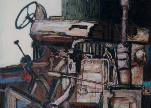 Un tracteur par Christian Malzieux